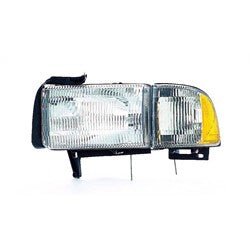 1994 - 2002 DODGE RAM 1500 2500 3500 DRIVER SIDE HEADLIGHT / TURN SIGNAL ASSEMBLY (VALUE)