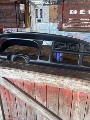 1998 DODGE RAM 2500 3500 DASH BEZEL GAUGE CLUSTER RADIO SURROUND NO CRACKS