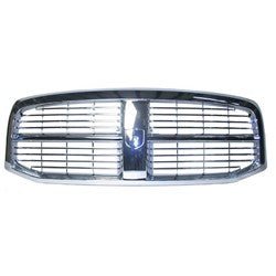 2006 - 2009 Dodge Ram 1500 2500 3500 Chrome grill with chrome inserts laramie trim